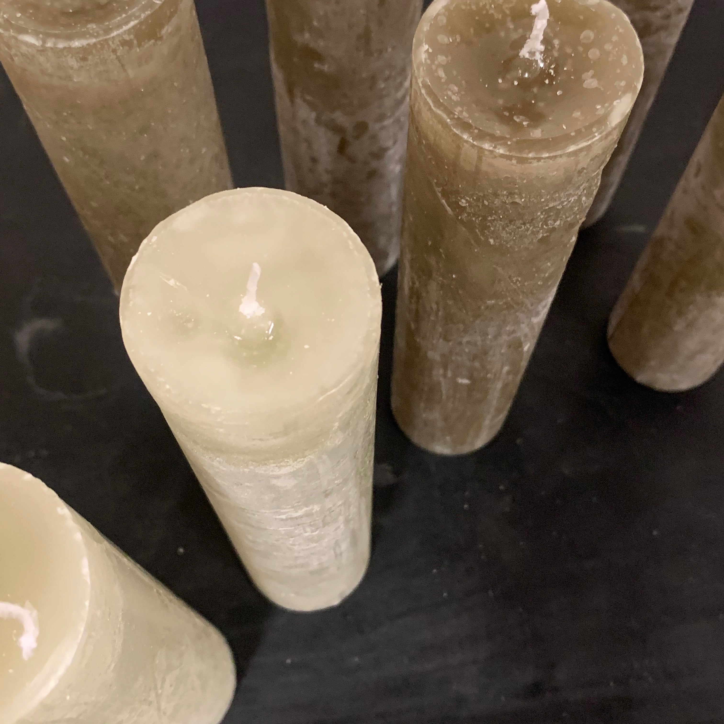 RUSTIC PATINA TALL CANDLE