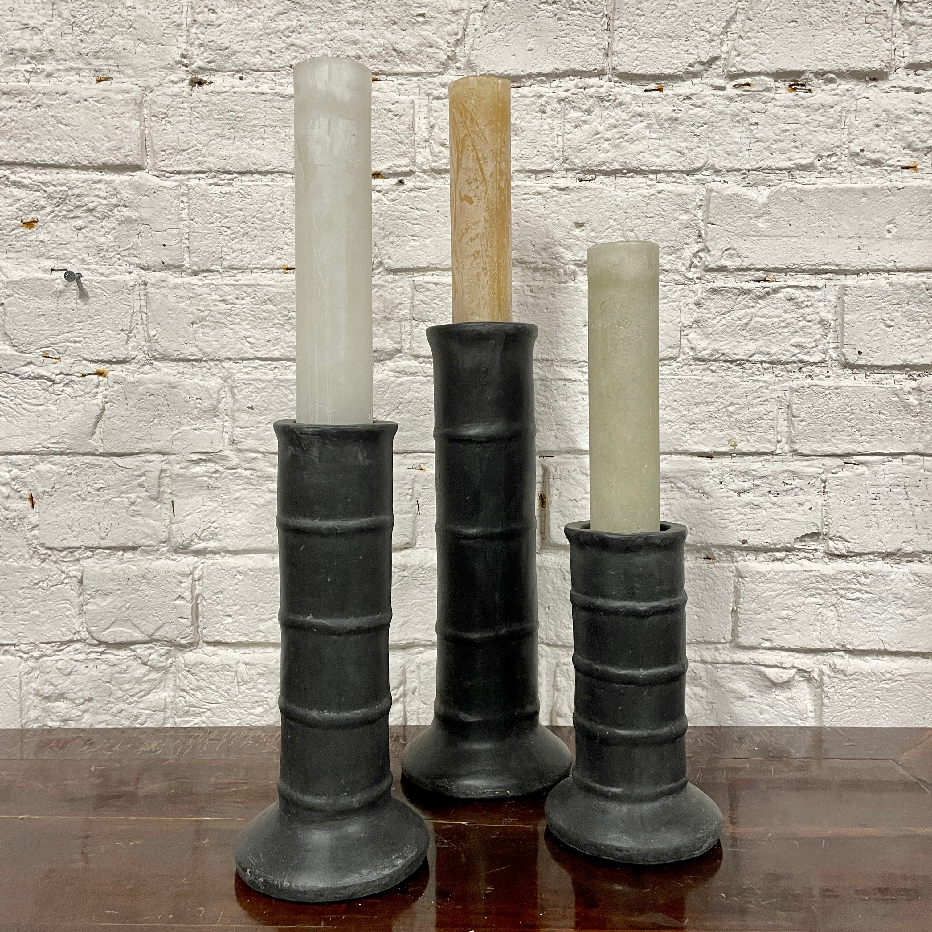 RUSTIC PATINA TALL CANDLE